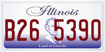 IL license plate B265390