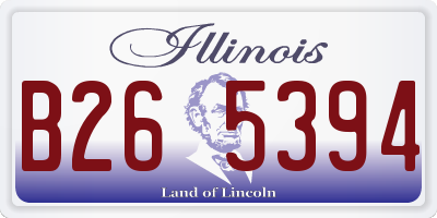 IL license plate B265394