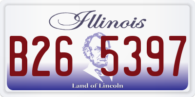 IL license plate B265397