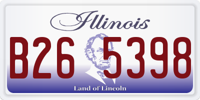 IL license plate B265398