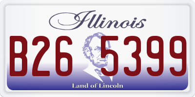 IL license plate B265399