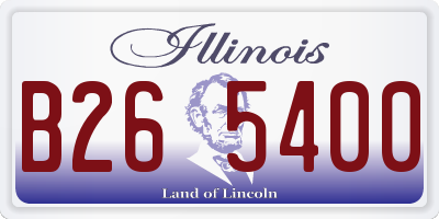 IL license plate B265400