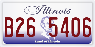 IL license plate B265406
