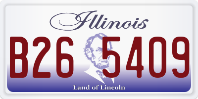 IL license plate B265409