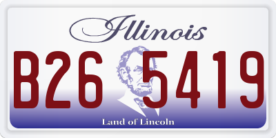 IL license plate B265419