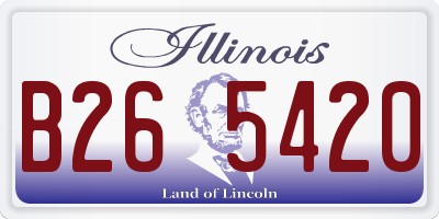IL license plate B265420