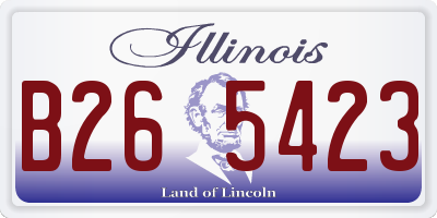 IL license plate B265423