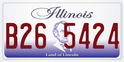 IL license plate B265424