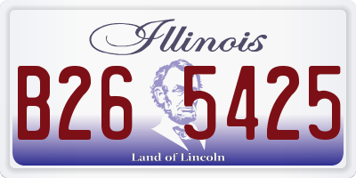 IL license plate B265425