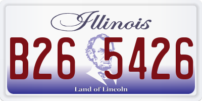 IL license plate B265426