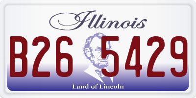 IL license plate B265429