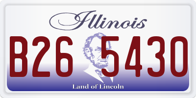 IL license plate B265430