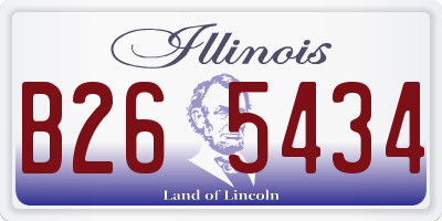 IL license plate B265434