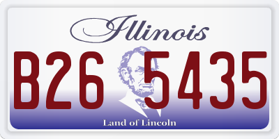 IL license plate B265435