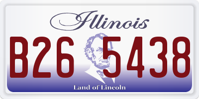 IL license plate B265438