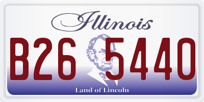 IL license plate B265440