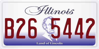 IL license plate B265442