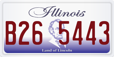 IL license plate B265443