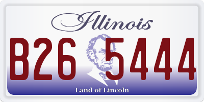 IL license plate B265444