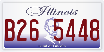 IL license plate B265448
