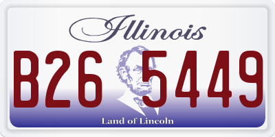 IL license plate B265449