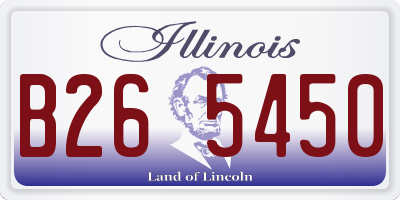 IL license plate B265450