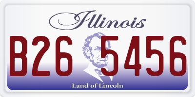IL license plate B265456