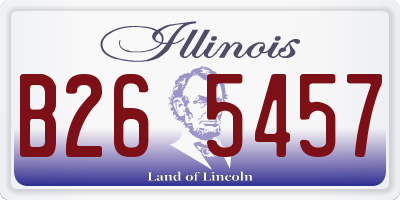 IL license plate B265457