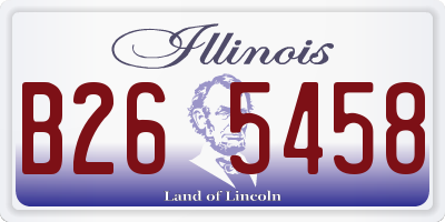 IL license plate B265458