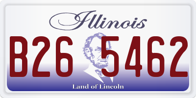 IL license plate B265462