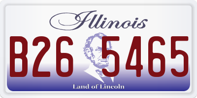 IL license plate B265465