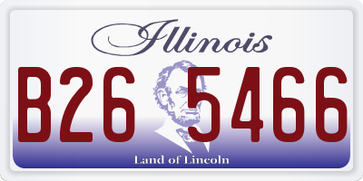 IL license plate B265466