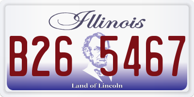 IL license plate B265467