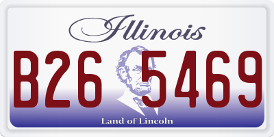 IL license plate B265469