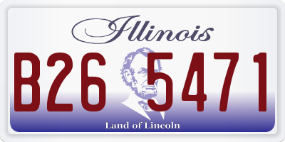 IL license plate B265471