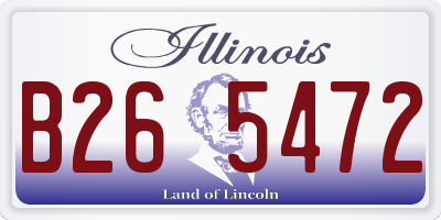 IL license plate B265472