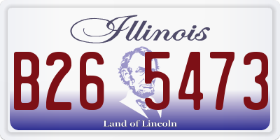 IL license plate B265473