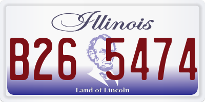 IL license plate B265474