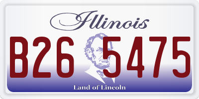 IL license plate B265475