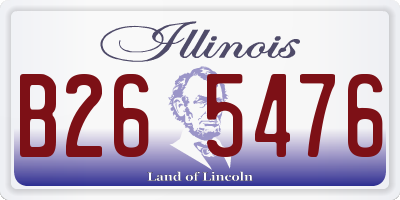 IL license plate B265476