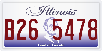 IL license plate B265478