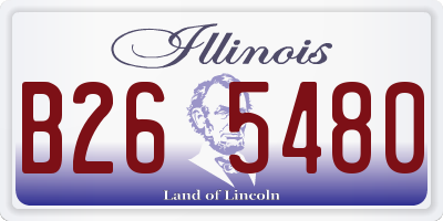 IL license plate B265480
