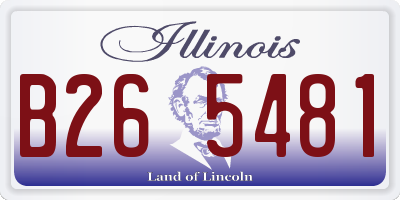 IL license plate B265481
