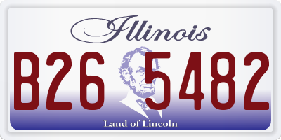 IL license plate B265482