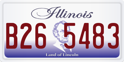 IL license plate B265483