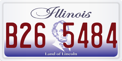 IL license plate B265484