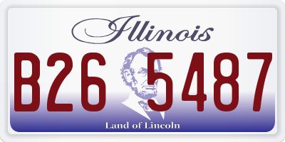 IL license plate B265487