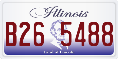 IL license plate B265488