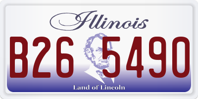 IL license plate B265490