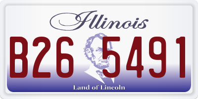 IL license plate B265491